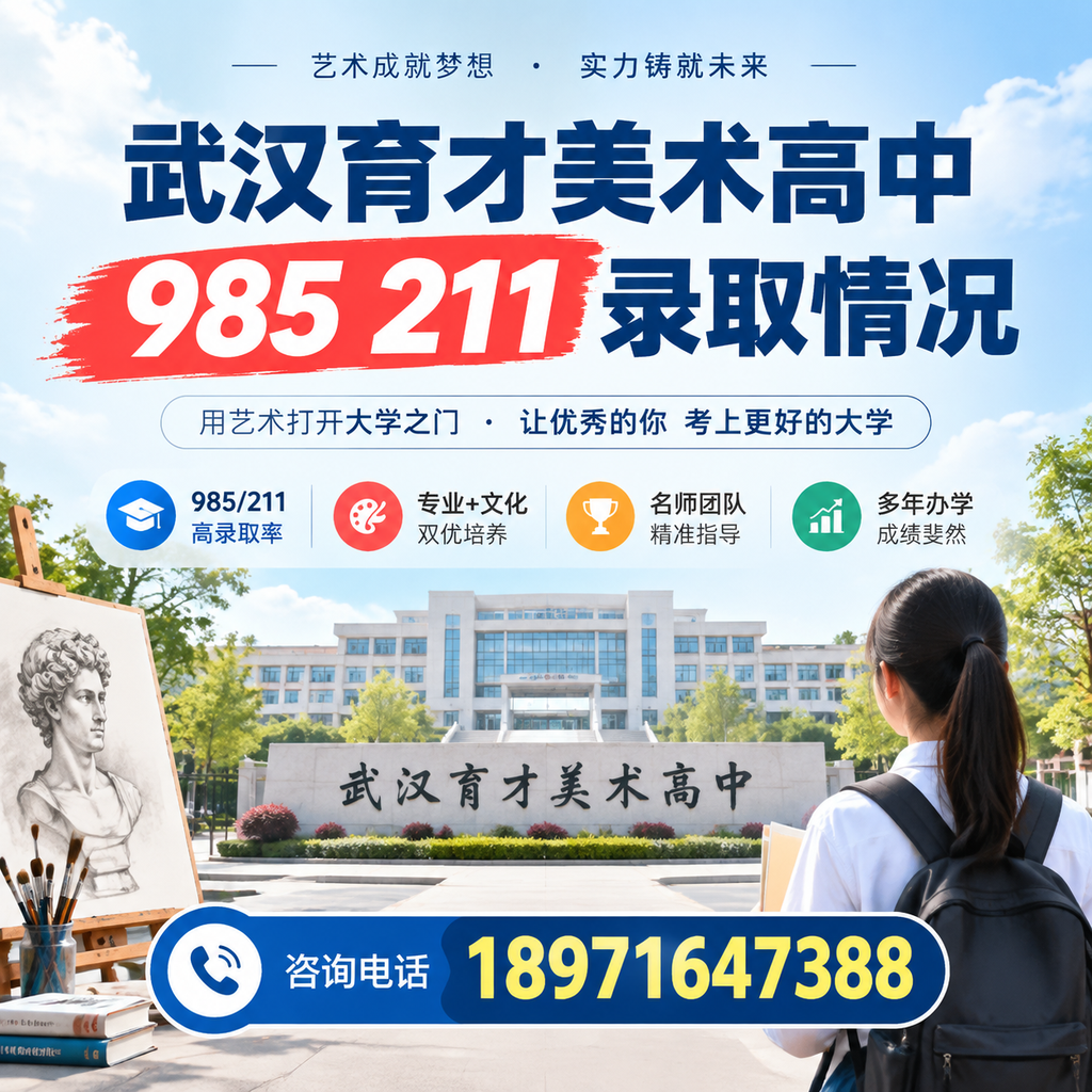 武汉育才美术高中985211录取情况对比其他艺术高中的优势