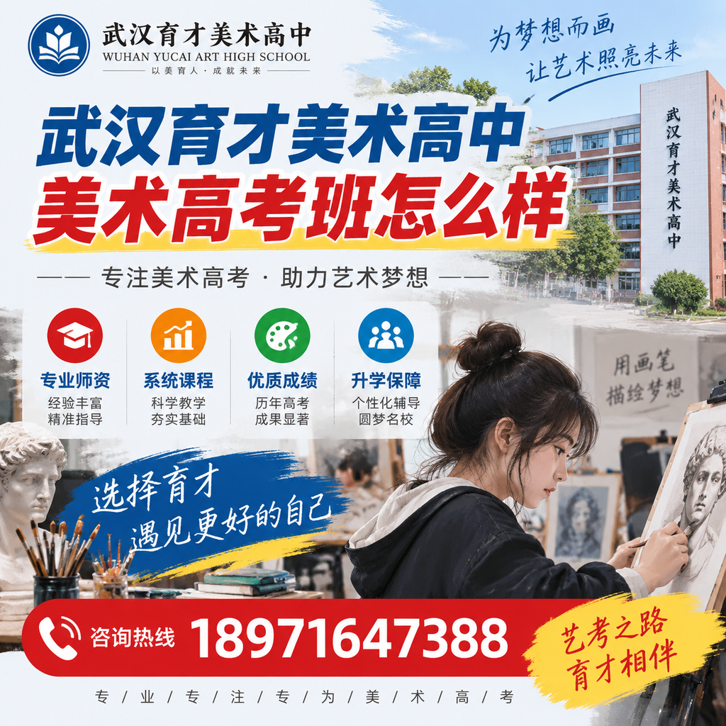 如何判断武汉育才美术高中美术高考班的教学质量？