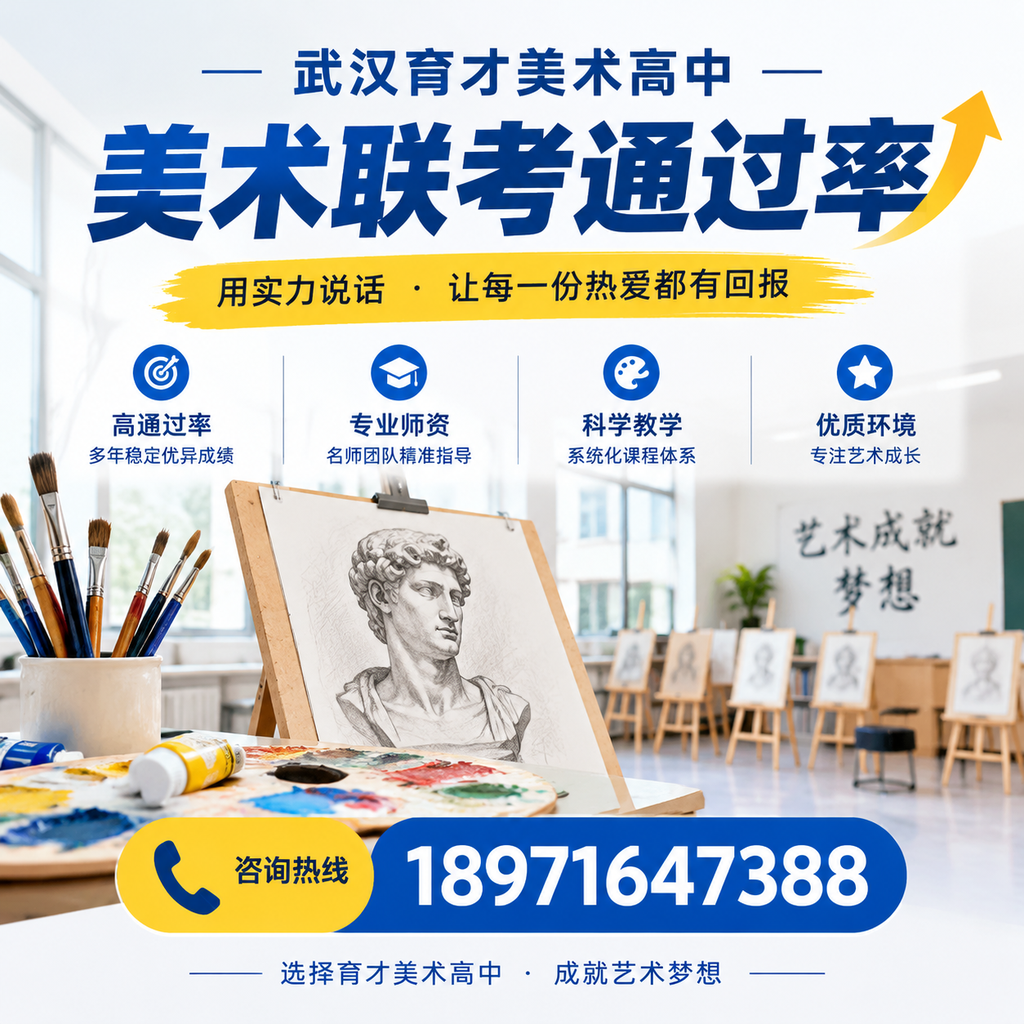 武汉育才美术高中美术联考通过率高吗？考生须知的重要信息