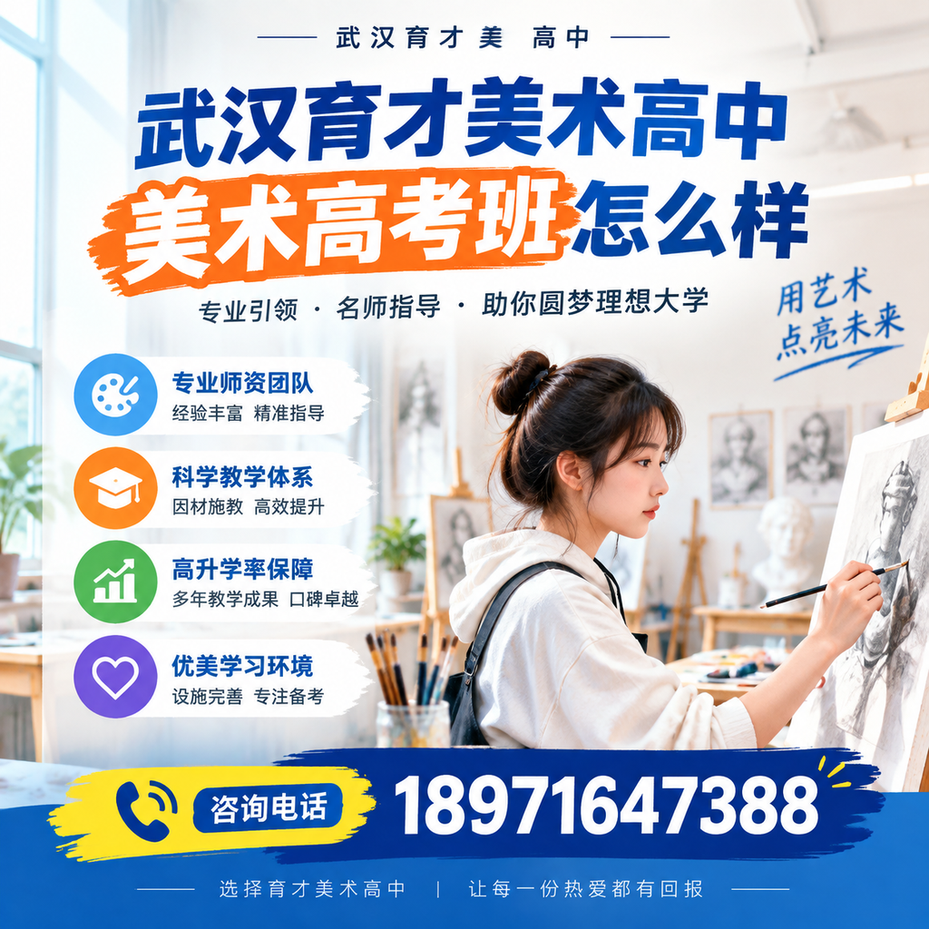 武汉育才美术高中美术高考班:适合您的孩子吗?