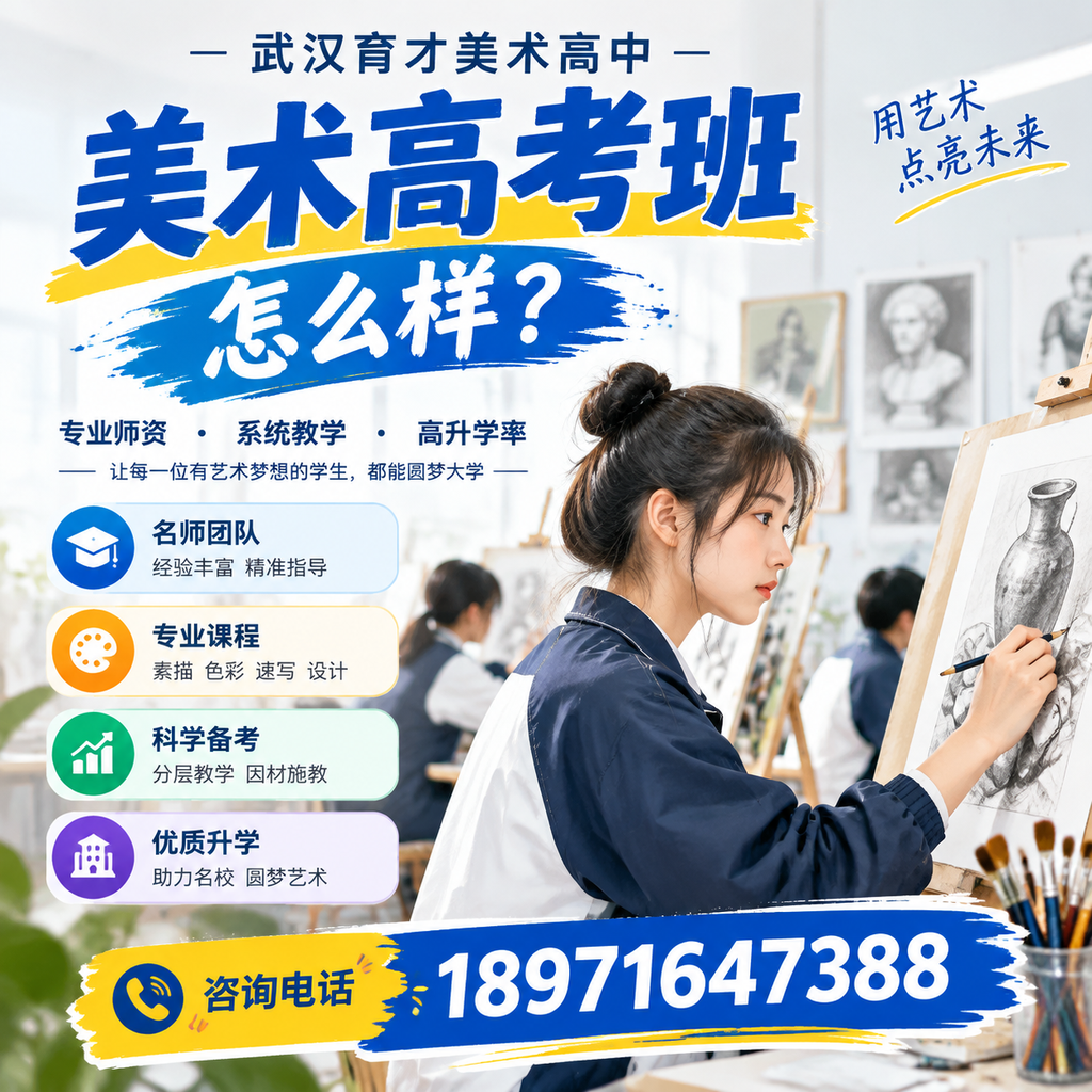 武汉育才美术高中美术高考班怎么样?全面解析课程与师资情况