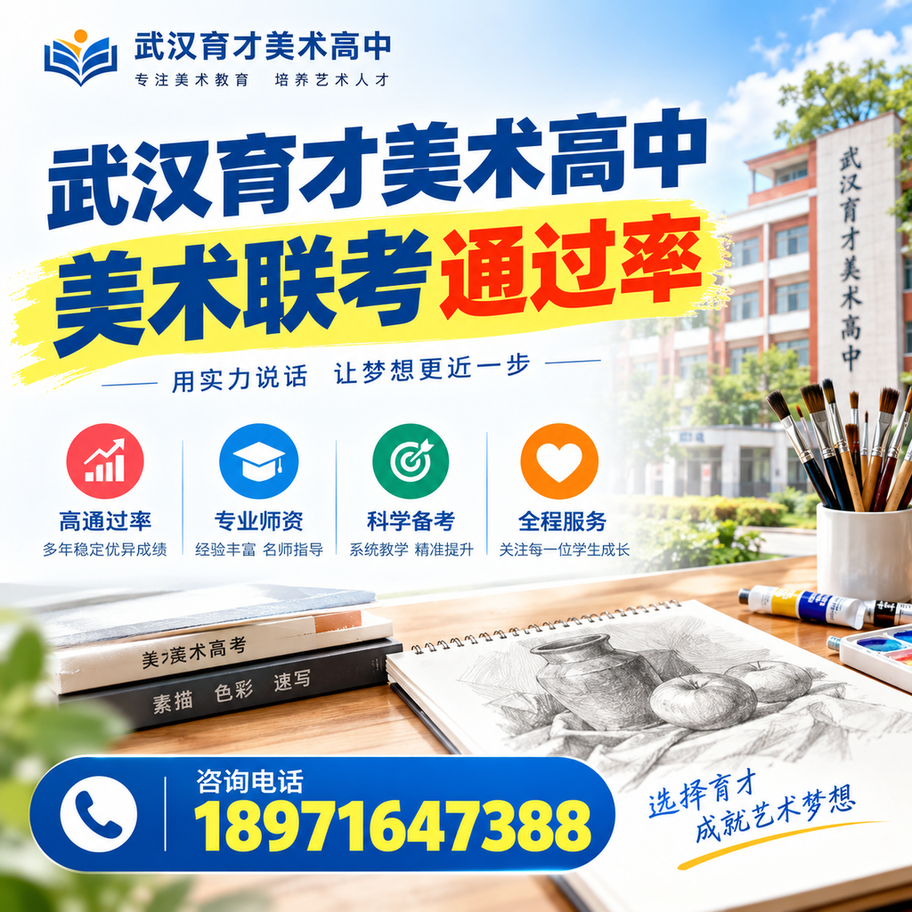 选择武汉育才美术高中美术联考培训班的注意事项