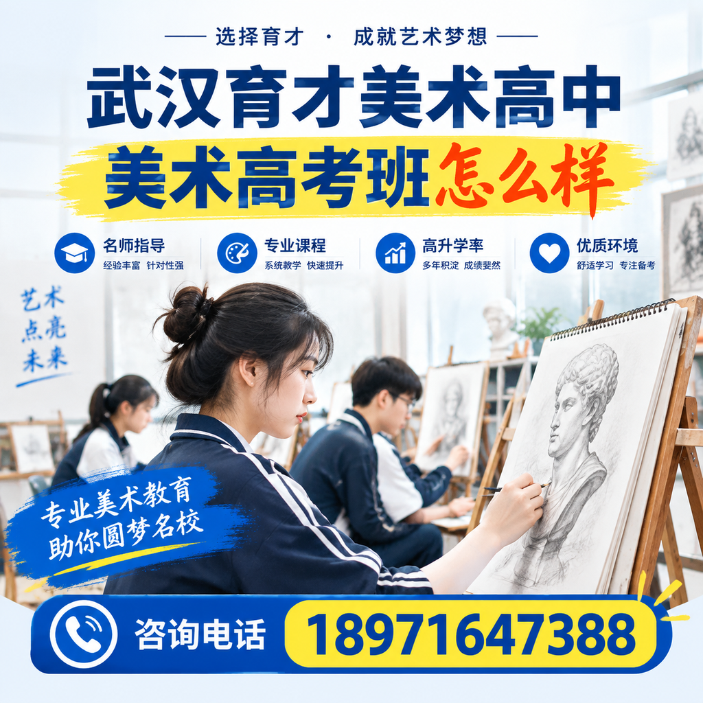 武汉育才美术高中美术高考班费用及课程安排揭秘