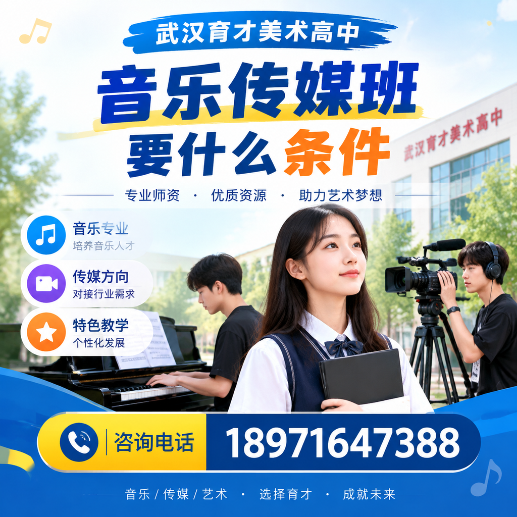 选择武汉育才美术高中音乐传媒班前需知条件