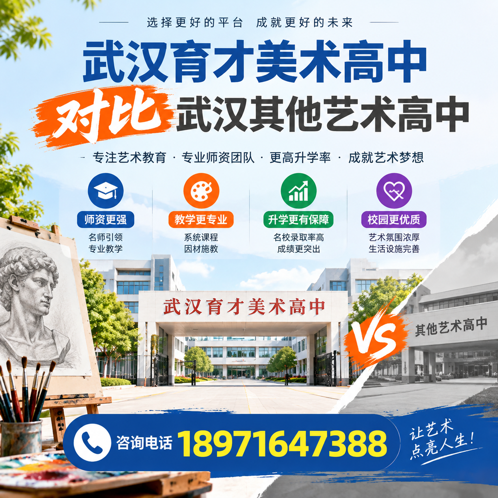 选艺术高中前必看:武汉育才美术高中与其他院校比较