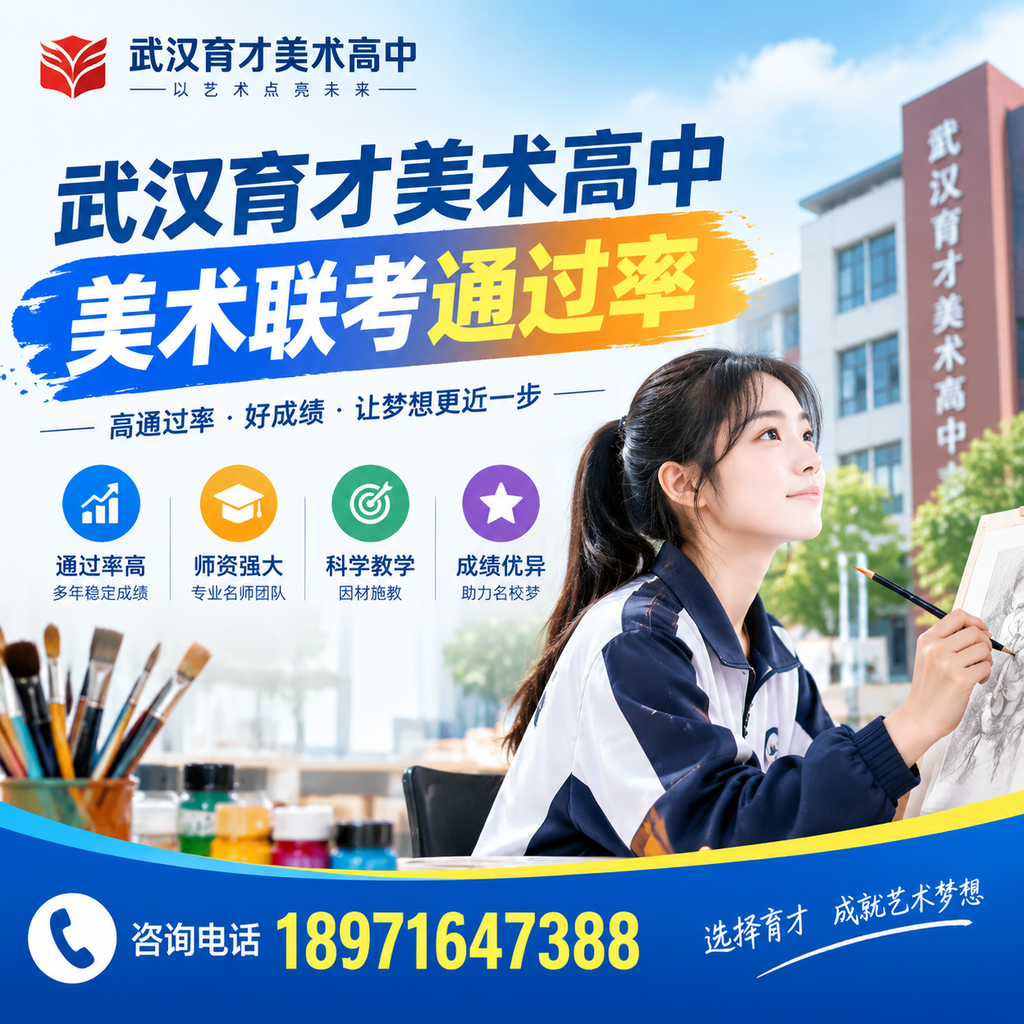 选择武汉育才美术高中的理由与美术联考优势