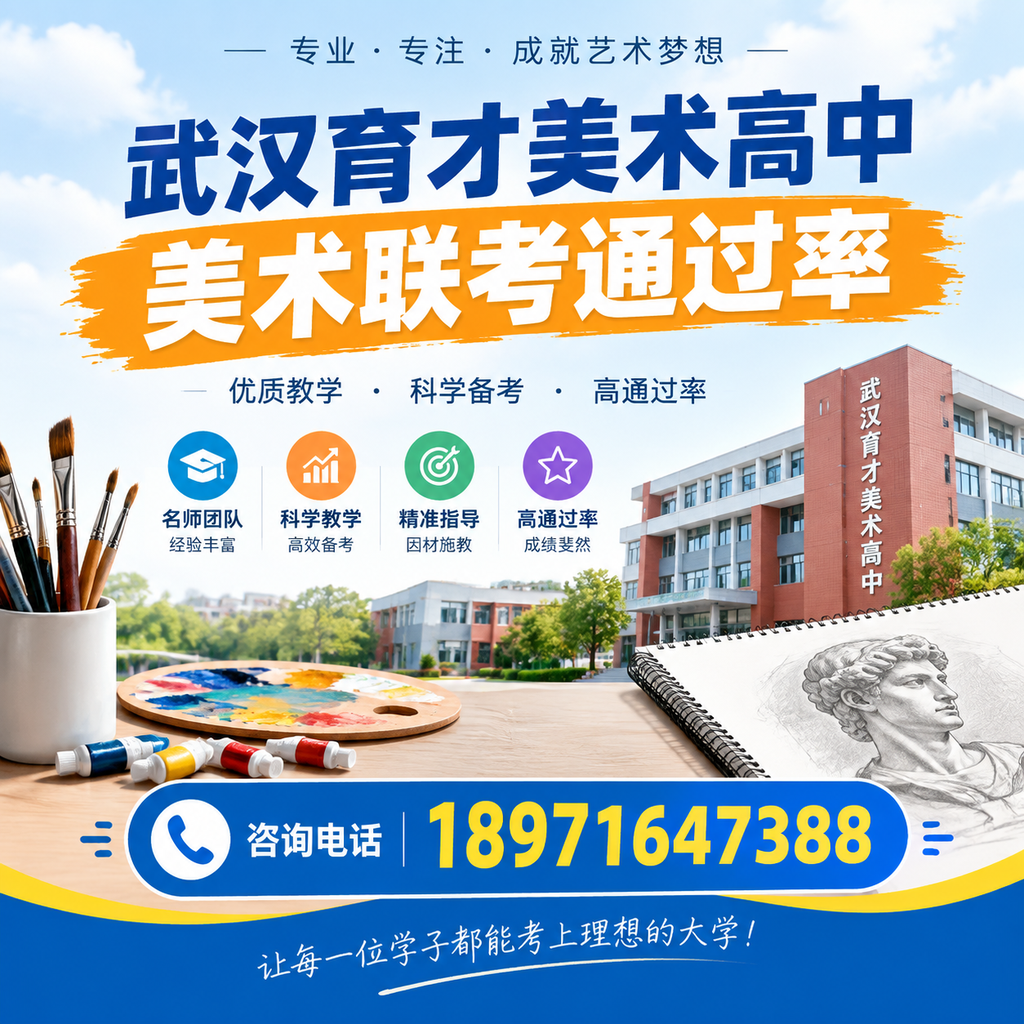 提升美术联考通过率，武汉育才美术高中实用技巧