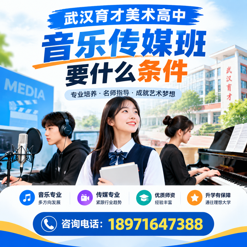 武汉育才美术高中音乐传媒班的条件与流程