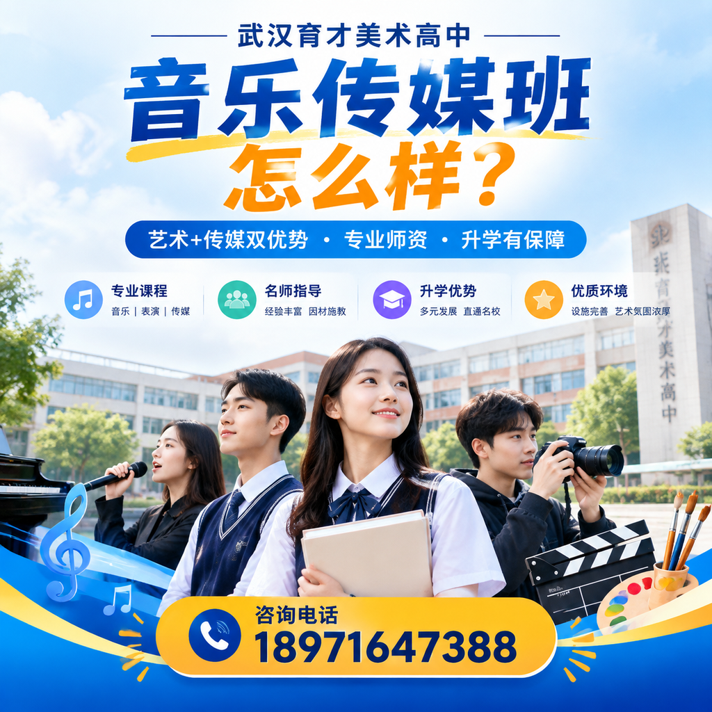 在武汉育才美术高中音乐传媒班，学音乐的优势有哪些？