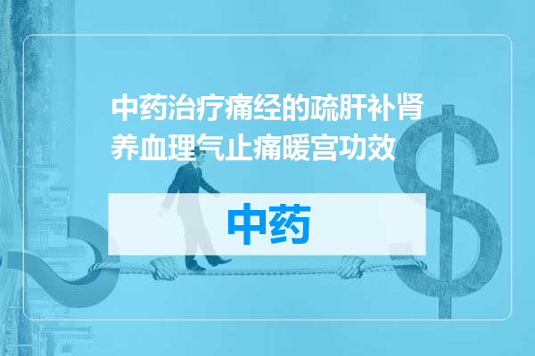 中药治疗痛经的疏肝补肾养血理气止痛暖宫功效