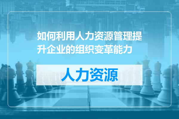如何利用人力资源管理提升企业的组织变革能力