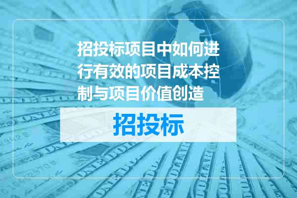 招投标项目中如何进行有效的项目成本控制与项目价值创造