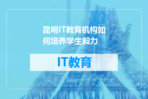 昆明IT教育机构如何培养学生毅力