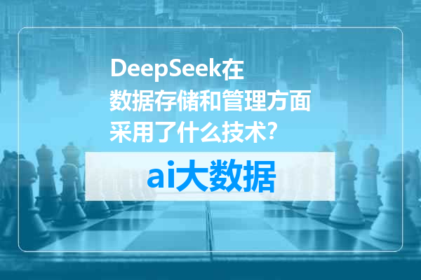 DeepSeek在数据存储和管理方面采用了什么技术？