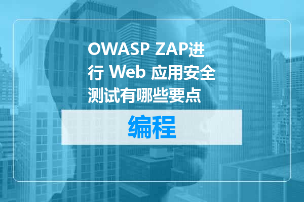 OWASP ZAP进行 Web 应用安全测试有哪些要点