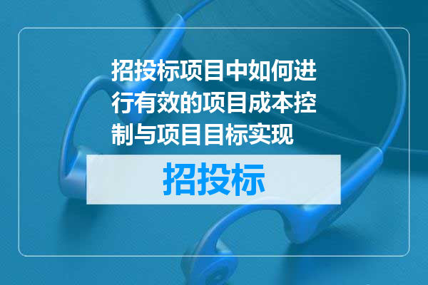 招投标项目中如何进行有效的项目成本控制与项目目标实现
