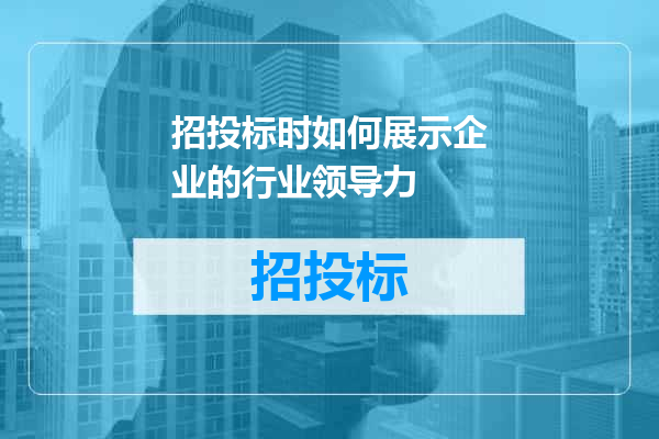 招投标时如何展示企业的行业领导力