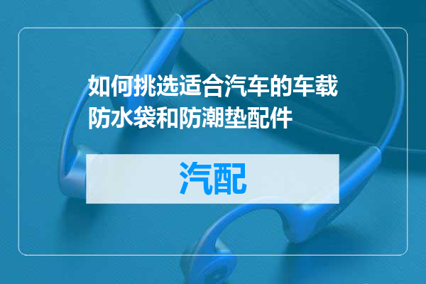 如何挑选适合汽车的车载防水袋和防潮垫配件