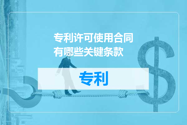 专利许可使用合同有哪些关键条款