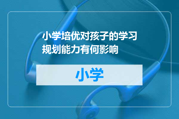 小学培优对孩子的学习规划能力有何影响