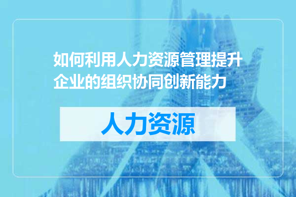 如何利用人力资源管理提升企业的组织协同创新能力
