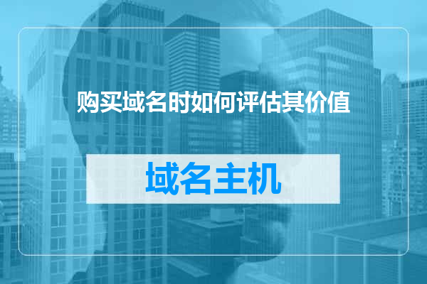 购买域名时如何评估其价值