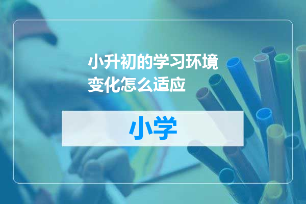 小升初的学习环境变化怎么适应
