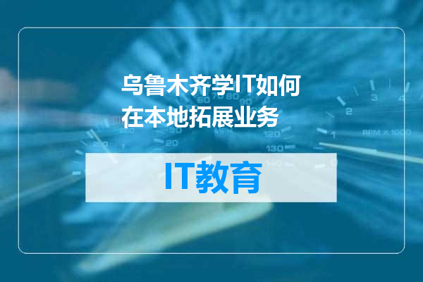 乌鲁木齐学IT如何在本地拓展业务