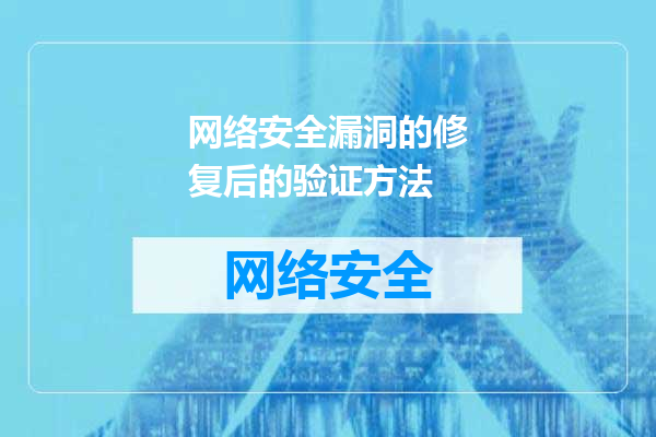 网络安全漏洞的修复后的验证方法