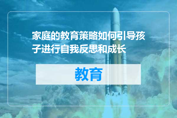 家庭的教育策略如何引导孩子进行自我反思和成长