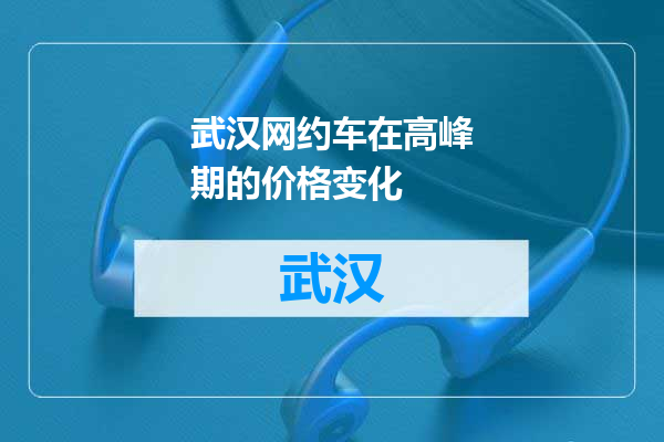 武汉网约车在高峰期的价格变化