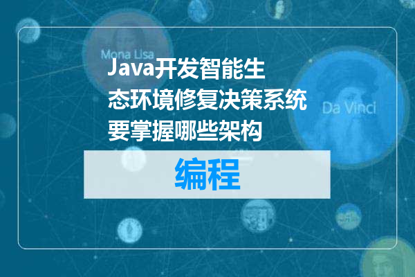 Java开发智能生态环境修复决策系统要掌握哪些架构