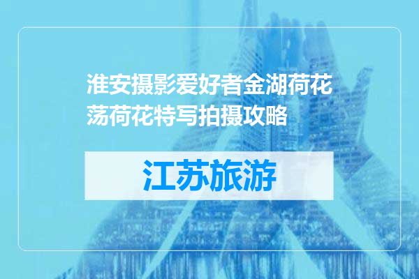 淮安摄影爱好者金湖荷花荡荷花特写拍摄攻略