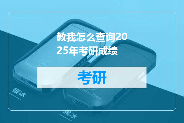 教我怎么查询2025年考研成绩