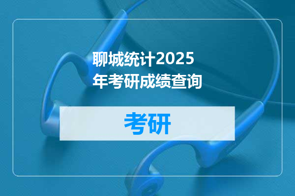 聊城统计2025年考研成绩查询