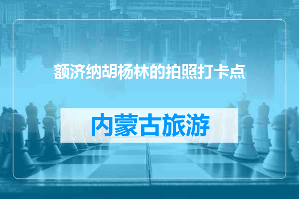 额济纳胡杨林的拍照打卡点
