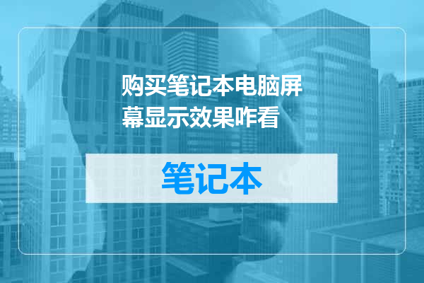 购买笔记本电脑屏幕显示效果咋看