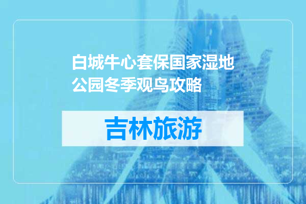 白城牛心套保国家湿地公园冬季观鸟攻略