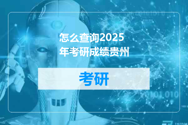 怎么查询2025年考研成绩贵州