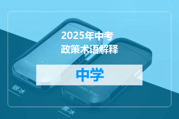 2025年中考政策术语解释