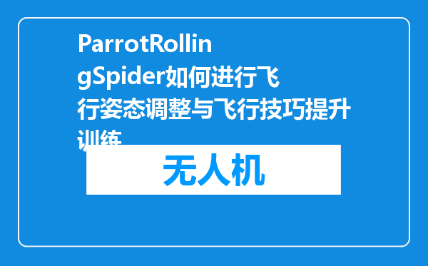 ParrotRollingSpider如何进行飞行姿态调整与飞行技巧提升训练