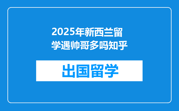 2025年新西兰留学遇帅哥多吗知乎