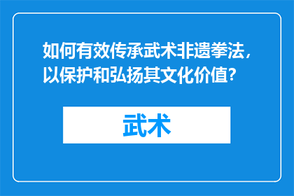 如何有效传承武术非遗拳法，以保护和弘扬其文化价值？