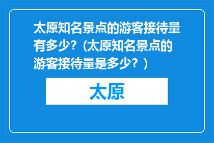 太原知名景点的游客接待量有多少？(太原知名景点的游客接待量是多少？)