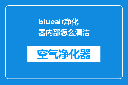 blueair净化器内部怎么清洁(如何清洁blueair净化器的内部？)