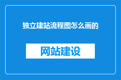 独立建站流程图怎么画的(如何绘制一个详尽的独立建站流程图？)