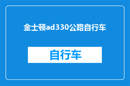 金士顿ad330公路自行车(金士顿ad330公路自行车是否适合长途骑行？)