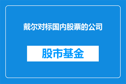戴尔对标国内股票的公司(戴尔公司是否在国内市场与哪些上市公司展开了激烈的竞争？)