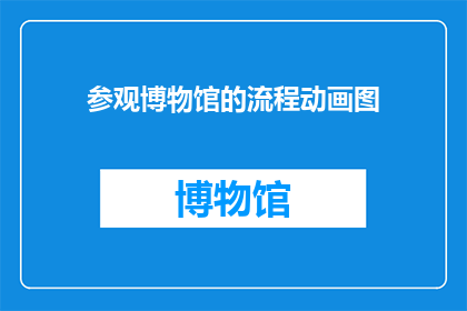 参观博物馆的流程动画图(参观博物馆的流程动画图：你了解如何高效游览吗？)