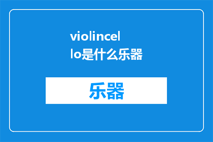 violincello是什么乐器(ViolinWhatistheViolinandHowDoesItPerform)